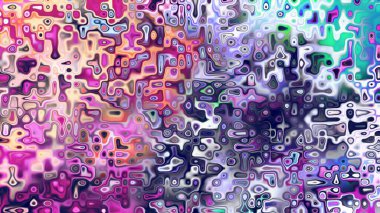 Yumuşak mor ve pembe tonlara sahip soyut organik hücresel doku, sıvı mozaik desen ve rüya gibi dijital yüzey