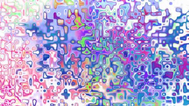 Yumuşak mor ve pembe tonlara sahip soyut organik hücresel doku, sıvı mozaik desen ve rüya gibi dijital yüzey