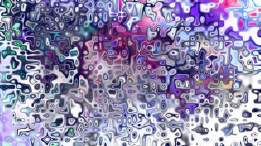 Yumuşak mor ve pembe tonlara sahip soyut organik hücresel doku, sıvı mozaik desen ve rüya gibi dijital yüzey