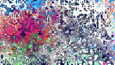 Yumuşak mor ve pembe tonlara sahip soyut organik hücresel doku, sıvı mozaik desen ve rüya gibi dijital yüzey