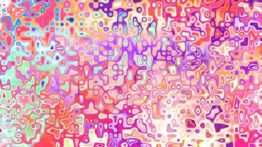 Yumuşak mor ve pembe tonlara sahip soyut organik hücresel doku, sıvı mozaik desen ve rüya gibi dijital yüzey