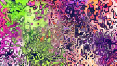 Yumuşak mor ve pembe tonlara sahip soyut organik hücresel doku, sıvı mozaik desen ve rüya gibi dijital yüzey