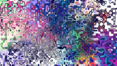 Yumuşak mor ve pembe tonlara sahip soyut organik hücresel doku, sıvı mozaik desen ve rüya gibi dijital yüzey