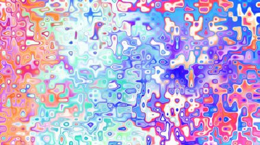 Yumuşak mor ve pembe tonlara sahip soyut organik hücresel doku, sıvı mozaik desen ve rüya gibi dijital yüzey