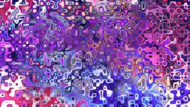 Yumuşak mor ve pembe tonlara sahip soyut organik hücresel doku, sıvı mozaik desen ve rüya gibi dijital yüzey