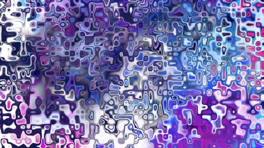 Yumuşak mor ve pembe tonlara sahip soyut organik hücresel doku, sıvı mozaik desen ve rüya gibi dijital yüzey