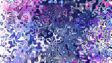 Yumuşak mor ve pembe tonlara sahip soyut organik hücresel doku, sıvı mozaik desen ve rüya gibi dijital yüzey