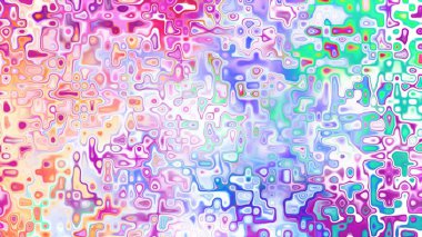 Yumuşak mor ve pembe tonlara sahip soyut organik hücresel doku, sıvı mozaik desen ve rüya gibi dijital yüzey