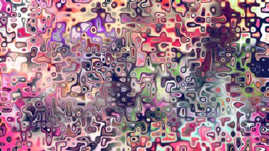 Yumuşak mor ve pembe tonlara sahip soyut organik hücresel doku, sıvı mozaik desen ve rüya gibi dijital yüzey