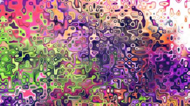 Yumuşak mor ve pembe tonlara sahip soyut organik hücresel doku, sıvı mozaik desen ve rüya gibi dijital yüzey