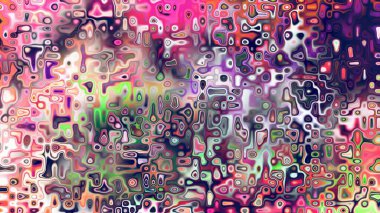 Yumuşak mor ve pembe tonlara sahip soyut organik hücresel doku, sıvı mozaik desen ve rüya gibi dijital yüzey