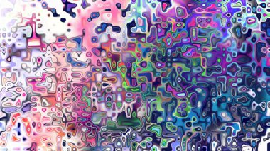 Yumuşak mor ve pembe tonlara sahip soyut organik hücresel doku, sıvı mozaik desen ve rüya gibi dijital yüzey