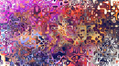 Yumuşak mor ve pembe tonlara sahip soyut organik hücresel doku, sıvı mozaik desen ve rüya gibi dijital yüzey