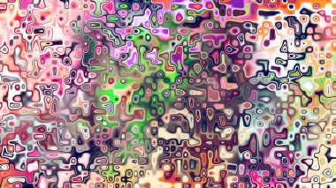 Yumuşak mor ve pembe tonlara sahip soyut organik hücresel doku, sıvı mozaik desen ve rüya gibi dijital yüzey