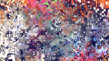 Yumuşak mor ve pembe tonlara sahip soyut organik hücresel doku, sıvı mozaik desen ve rüya gibi dijital yüzey