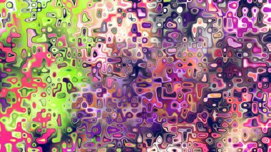 Yumuşak mor ve pembe tonlara sahip soyut organik hücresel doku, sıvı mozaik desen ve rüya gibi dijital yüzey