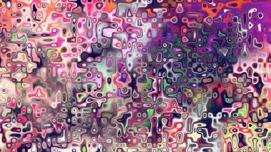 Yumuşak mor ve pembe tonlara sahip soyut organik hücresel doku, sıvı mozaik desen ve rüya gibi dijital yüzey