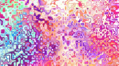 Yumuşak mor ve pembe tonlara sahip soyut organik hücresel doku, sıvı mozaik desen ve rüya gibi dijital yüzey