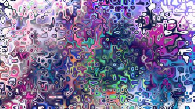 Yumuşak mor ve pembe tonlara sahip soyut organik hücresel doku, sıvı mozaik desen ve rüya gibi dijital yüzey