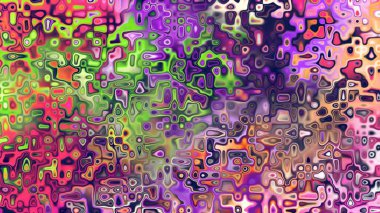 Yumuşak mor ve pembe tonlara sahip soyut organik hücresel doku, sıvı mozaik desen ve rüya gibi dijital yüzey