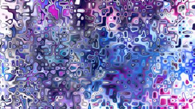 Yumuşak mor ve pembe tonlara sahip soyut organik hücresel doku, sıvı mozaik desen ve rüya gibi dijital yüzey