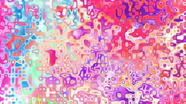 Yumuşak mor ve pembe tonlara sahip soyut organik hücresel doku, sıvı mozaik desen ve rüya gibi dijital yüzey