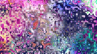 Yumuşak mor ve pembe tonlara sahip soyut organik hücresel doku, sıvı mozaik desen ve rüya gibi dijital yüzey