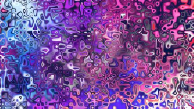 Yumuşak mor ve pembe tonlara sahip soyut organik hücresel doku, sıvı mozaik desen ve rüya gibi dijital yüzey