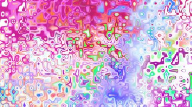 Yumuşak mor ve pembe tonlara sahip soyut organik hücresel doku, sıvı mozaik desen ve rüya gibi dijital yüzey