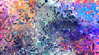 Yumuşak mor ve pembe tonlara sahip soyut organik hücresel doku, sıvı mozaik desen ve rüya gibi dijital yüzey