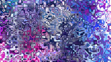 Yumuşak mor ve pembe tonlara sahip soyut organik hücresel doku, sıvı mozaik desen ve rüya gibi dijital yüzey