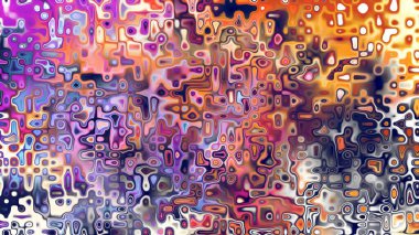 Yumuşak mor ve pembe tonlara sahip soyut organik hücresel doku, sıvı mozaik desen ve rüya gibi dijital yüzey