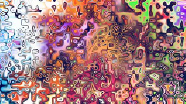 Yumuşak mor ve pembe tonlara sahip soyut organik hücresel doku, sıvı mozaik desen ve rüya gibi dijital yüzey