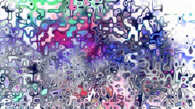 Yumuşak mor ve pembe tonlara sahip soyut organik hücresel doku, sıvı mozaik desen ve rüya gibi dijital yüzey