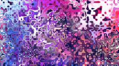 Yumuşak mor ve pembe tonlara sahip soyut organik hücresel doku, sıvı mozaik desen ve rüya gibi dijital yüzey