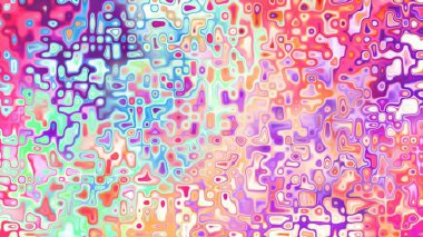 Yumuşak mor ve pembe tonlara sahip soyut organik hücresel doku, sıvı mozaik desen ve rüya gibi dijital yüzey