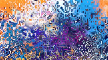 Yumuşak mor ve pembe tonlara sahip soyut organik hücresel doku, sıvı mozaik desen ve rüya gibi dijital yüzey