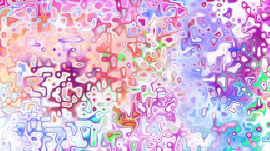 Yumuşak mor ve pembe tonlara sahip soyut organik hücresel doku, sıvı mozaik desen ve rüya gibi dijital yüzey