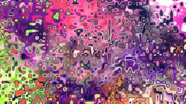 Yumuşak mor ve pembe tonlara sahip soyut organik hücresel doku, sıvı mozaik desen ve rüya gibi dijital yüzey