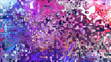 Yumuşak mor ve pembe tonlara sahip soyut organik hücresel doku, sıvı mozaik desen ve rüya gibi dijital yüzey