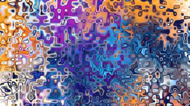 Yumuşak mor ve pembe tonlara sahip soyut organik hücresel doku, sıvı mozaik desen ve rüya gibi dijital yüzey