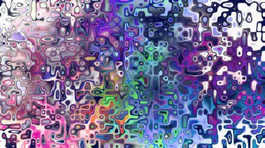 Yumuşak mor ve pembe tonlara sahip soyut organik hücresel doku, sıvı mozaik desen ve rüya gibi dijital yüzey