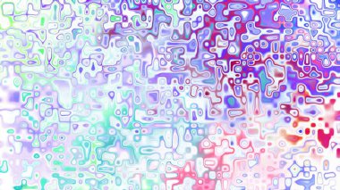 Yumuşak mor ve pembe tonlara sahip soyut organik hücresel doku, sıvı mozaik desen ve rüya gibi dijital yüzey