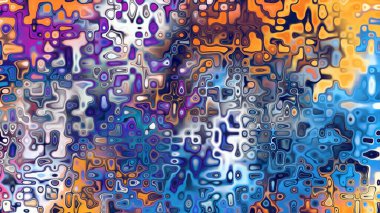 Yumuşak mor ve pembe tonlara sahip soyut organik hücresel doku, sıvı mozaik desen ve rüya gibi dijital yüzey