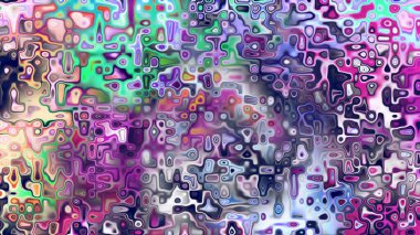 Yumuşak mor ve pembe tonlara sahip soyut organik hücresel doku, sıvı mozaik desen ve rüya gibi dijital yüzey