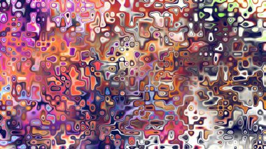 Yumuşak mor ve pembe tonlara sahip soyut organik hücresel doku, sıvı mozaik desen ve rüya gibi dijital yüzey