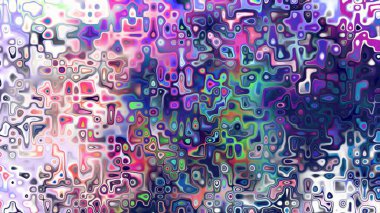 Yumuşak mor ve pembe tonlara sahip soyut organik hücresel doku, sıvı mozaik desen ve rüya gibi dijital yüzey