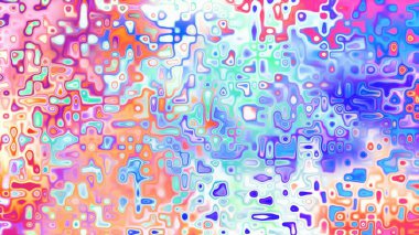 Yumuşak mor ve pembe tonlara sahip soyut organik hücresel doku, sıvı mozaik desen ve rüya gibi dijital yüzey