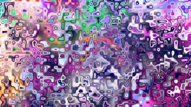 Yumuşak mor ve pembe tonlara sahip soyut organik hücresel doku, sıvı mozaik desen ve rüya gibi dijital yüzey