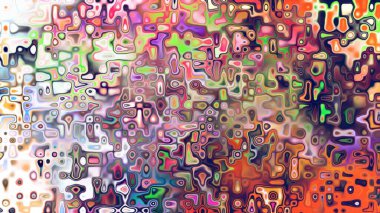 Yumuşak mor ve pembe tonlara sahip soyut organik hücresel doku, sıvı mozaik desen ve rüya gibi dijital yüzey